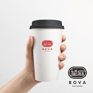 hollydesign (miyukihorino2)さんのタピオカドリンク店「BOVA」のワードロゴへの提案