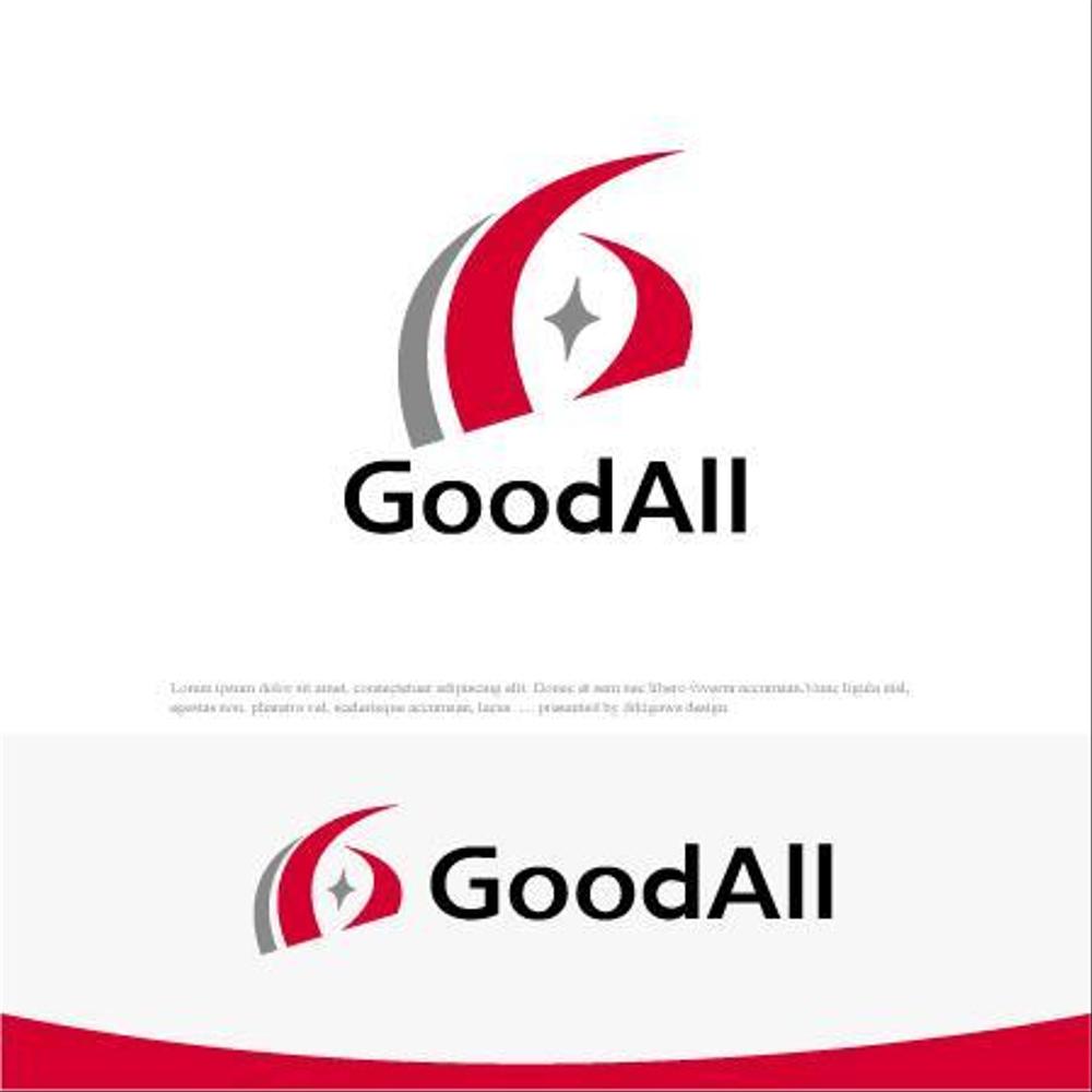 ハンバーグ、鉄板焼飲食店運営会社「GoodAll」のロゴ