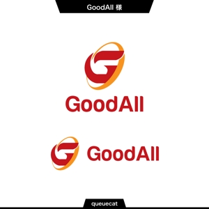 queuecat (queuecat)さんのハンバーグ、鉄板焼飲食店運営会社「GoodAll」のロゴへの提案