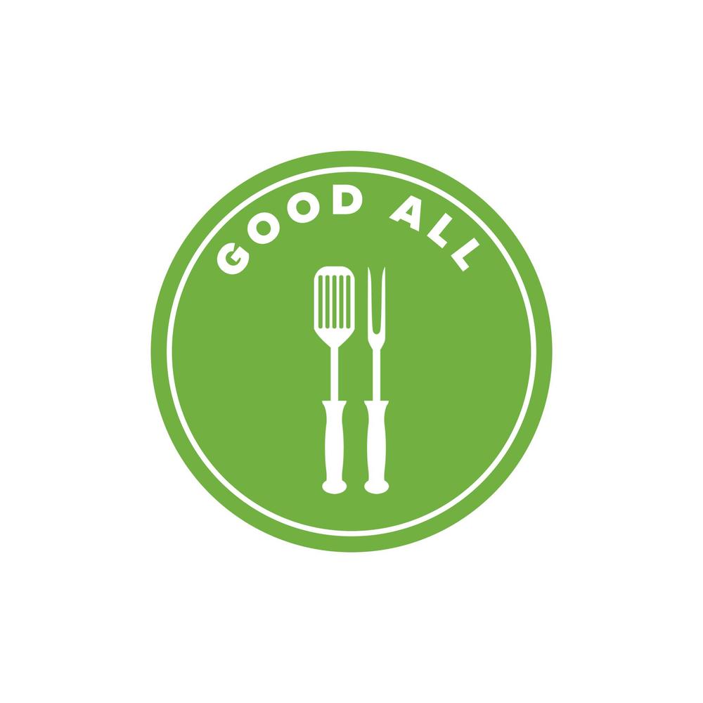 ハンバーグ、鉄板焼飲食店運営会社「GoodAll」のロゴ