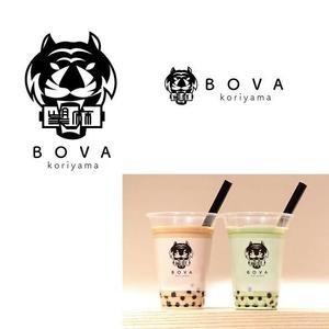 marukei (marukei)さんのタピオカドリンク店「BOVA」のロゴ　その２への提案