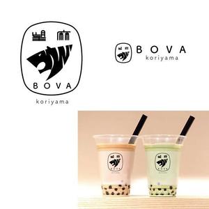 marukei (marukei)さんのタピオカドリンク店「BOVA」のロゴ　その２への提案