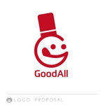 nyakko (kamemz)さんのハンバーグ、鉄板焼飲食店運営会社「GoodAll」のロゴへの提案