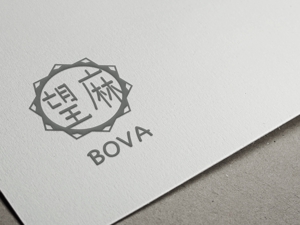 bo73 (hirabo)さんのタピオカドリンク店「BOVA」のワードロゴへの提案