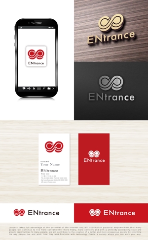 tog_design (tog_design)さんの日本と海外を繋ぐ新設会社「ENtrance」のロゴ制作への提案