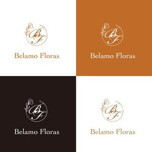 jp tomo (jp_tomo)さんのウエディングドレスショップ「Belamo Floras」のロゴへの提案