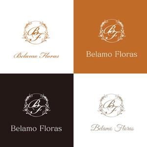 jp tomo (jp_tomo)さんのウエディングドレスショップ「Belamo Floras」のロゴへの提案