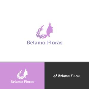 viracochaabin ()さんのウエディングドレスショップ「Belamo Floras」のロゴへの提案