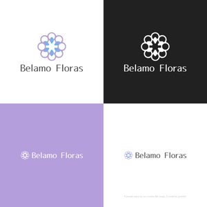 themisably ()さんのウエディングドレスショップ「Belamo Floras」のロゴへの提案