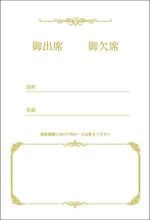 Chappy (chappy02)さんの結婚式の招待状の作成への提案