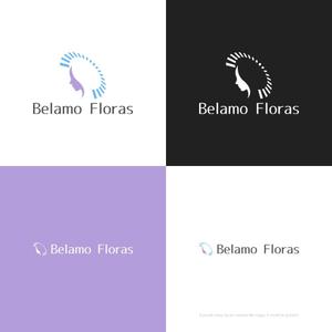 themisably ()さんのウエディングドレスショップ「Belamo Floras」のロゴへの提案