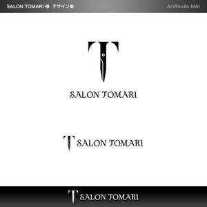 ArtStudio MAI (minami-mi-natz)さんの理容店「SALON TOMARI」のロゴへの提案