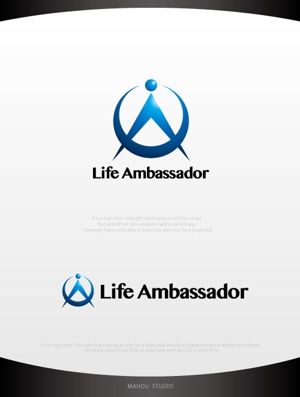 魔法スタジオ (mahou-phot)さんの会社「Life Ambassador」の企業ロゴ作成依頼への提案