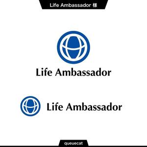 queuecat (queuecat)さんの会社「Life Ambassador」の企業ロゴ作成依頼への提案