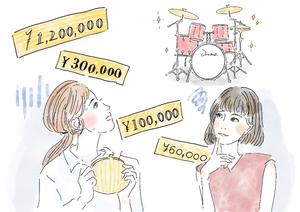 原元　美弥 (chappytoad)さんの（３枚のみ）音楽教室で行う楽器プレゼントのイラスト、当選後１年間の継続発注もありへの提案