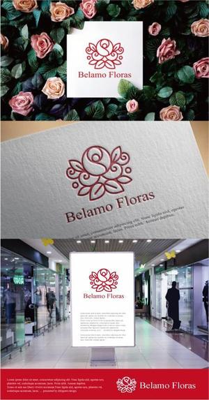drkigawa (drkigawa)さんのウエディングドレスショップ「Belamo Floras」のロゴへの提案