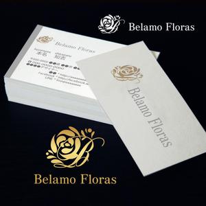 KOZ-DESIGN (saki8)さんのウエディングドレスショップ「Belamo Floras」のロゴへの提案