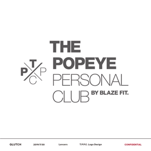 佐々木　猛 ()さんのプライベートジム「THE POPEYE Personal Club by BLAZE FIT.」ロゴへの提案