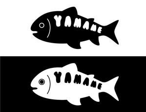 光輝 ()さんのカッティングシート用イラストデザイン（ヤマメ）への提案
