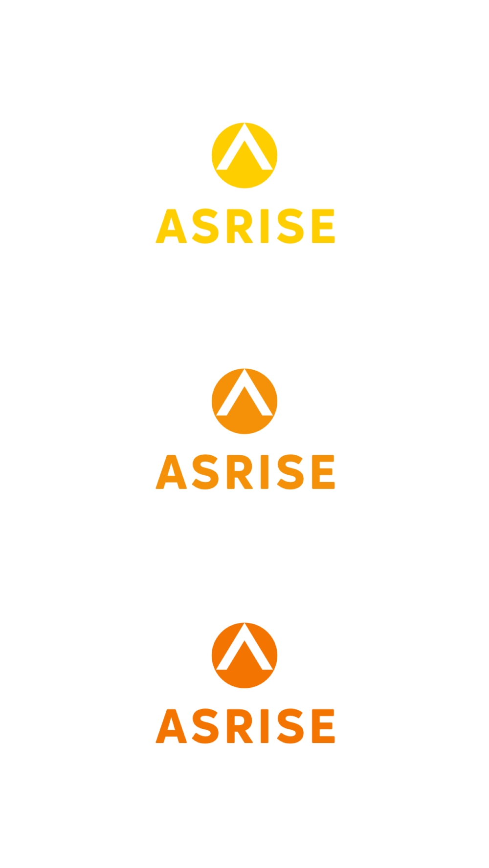 自動車販売会社　ASRISE　　のロゴ作成