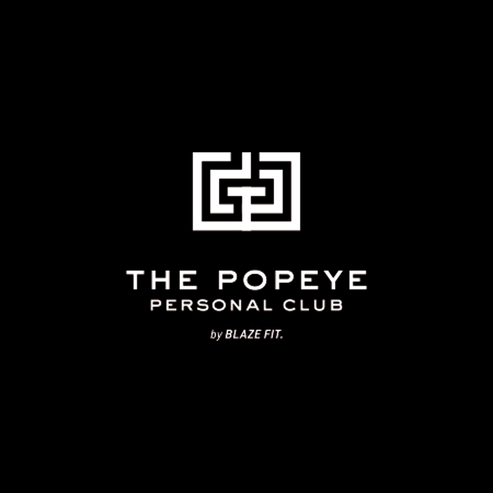 プライベートジム「THE POPEYE Personal Club by BLAZE FIT.」ロゴ