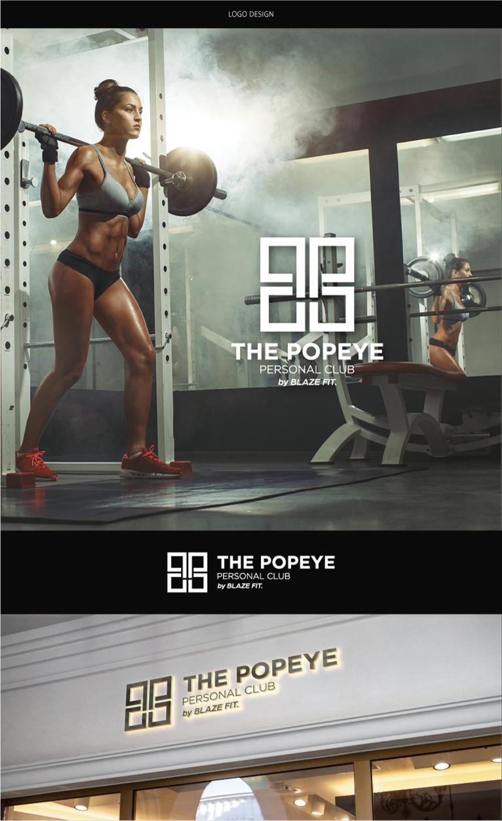 プライベートジム「THE POPEYE Personal Club by BLAZE FIT.」ロゴ