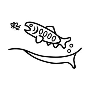ssk3さんのカッティングシート用イラストデザイン（ヤマメ）への提案