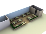 yamatarou (yamatarou)さんのカフェレストランのパース図（3Dもしくは手書き）フロアレイアウトデザイン作成への提案