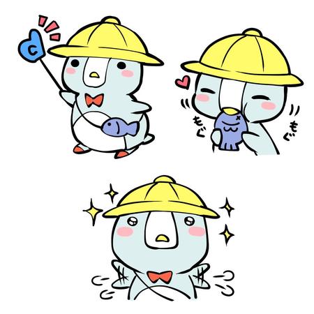 天舞美羽 (miutenma)さんの既存キャラ「ぺんたくん」のLINEスタンプ用パターン制作依頼への提案