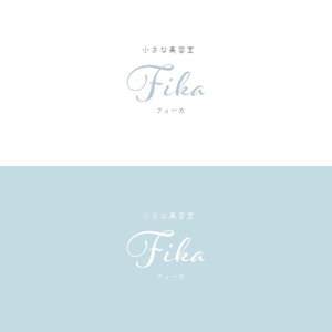 Elly (elly07)さんのこども写真館併設の美容室「小さな美容室 fika フィーカ」のオープンに伴うロゴ依頼への提案