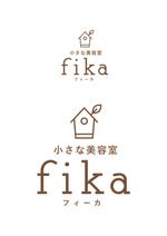 aer_kd (aer_kd)さんのこども写真館併設の美容室「小さな美容室 fika フィーカ」のオープンに伴うロゴ依頼への提案