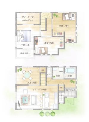 perspectiveさんのイラスト風の間取り作成の仕事への提案