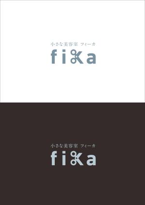 Design Office K  (Keme)さんのこども写真館併設の美容室「小さな美容室 fika フィーカ」のオープンに伴うロゴ依頼への提案