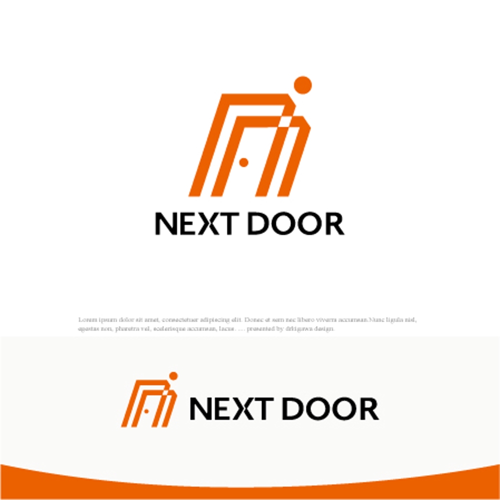 教育サービスを提供する会社「ネクストドア」のロゴ制作