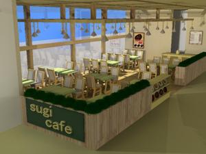 yamatarou (yamatarou)さんのカフェレストランのパース図（3Dもしくは手書き）フロアレイアウトデザイン作成への提案