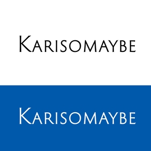 Na_tsu (nanana_13)さんのショットバー「karisomaybe」ロゴへの提案