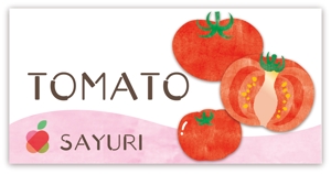 tsunomame (tsunomame)さんのトマトパックのパッケージに貼るシールのデザインへの提案