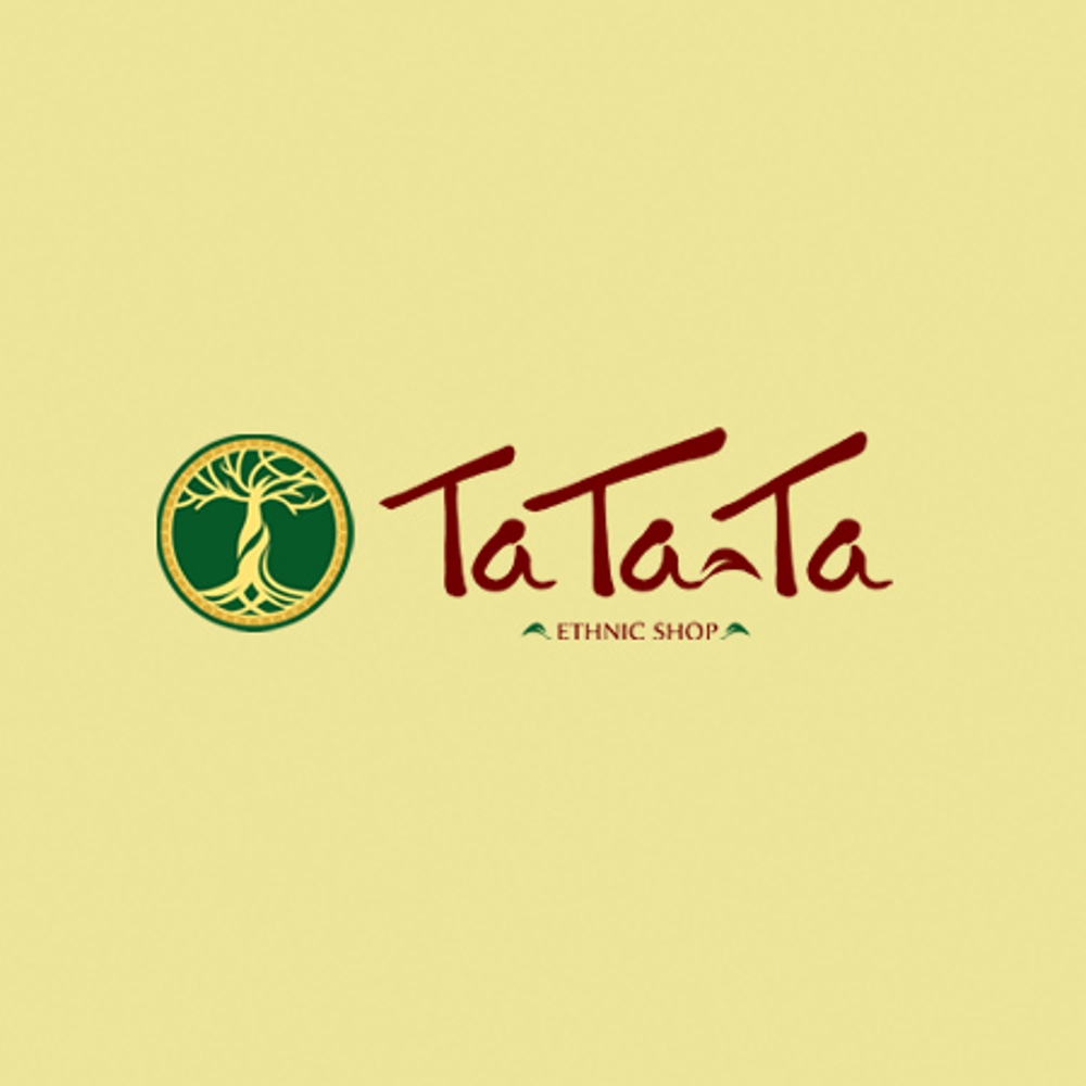 エスニックショップ「tatata」のロゴ作成