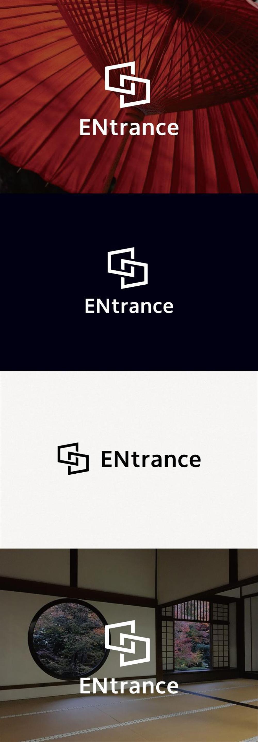 日本と海外を繋ぐ新設会社「ENtrance」のロゴ制作