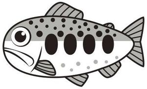 ponpin (ponpin)さんのカッティングシート用イラストデザイン（ヤマメ）への提案