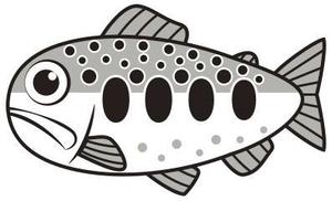 ponpin (ponpin)さんのカッティングシート用イラストデザイン（ヤマメ）への提案