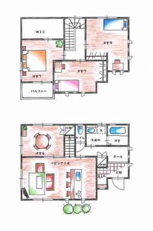 西川真紀子 (madori_ems)さんのイラスト風の間取り作成の仕事への提案