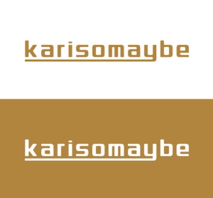 ttsoul (ttsoul)さんのショットバー「karisomaybe」ロゴへの提案