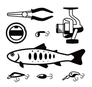 studio palette ()さんのカッティングシート用イラストデザイン（ヤマメ）への提案