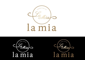 - (WITH_Toyo)さんの【世界を目指すブランドのロゴを作りませんか？】ネクタイブランド「 la mia」のブランドロゴへの提案