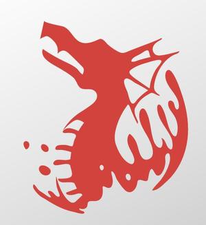 なかえ (shrimptetu)さんのシンプルなドラゴンと水しぶきのイラストへの提案