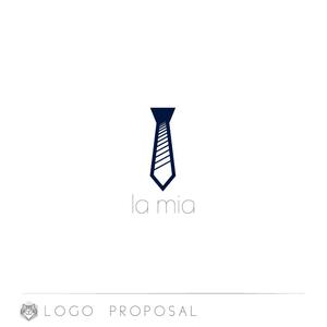 nyakko (kamemz)さんの【世界を目指すブランドのロゴを作りませんか？】ネクタイブランド「 la mia」のブランドロゴへの提案