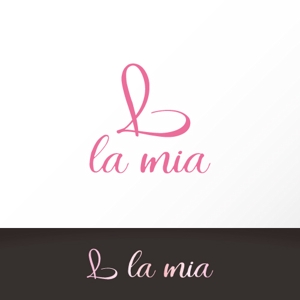 カタチデザイン (katachidesign)さんの【世界を目指すブランドのロゴを作りませんか？】ネクタイブランド「 la mia」のブランドロゴへの提案