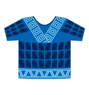 nyakko (kamemz)さんのリアルかつ機能的なデザイン希望「キン○ダム」風中華甲冑型バスケTシャツ作成への提案