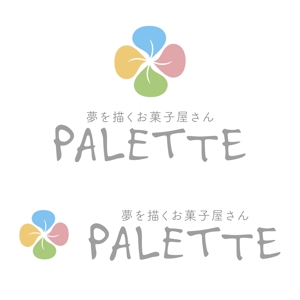 cambelworks (cambelworks)さんの夢を描くお菓子屋『パレット』：札幌市に新規開店のパティスリーロゴ制作依頼への提案